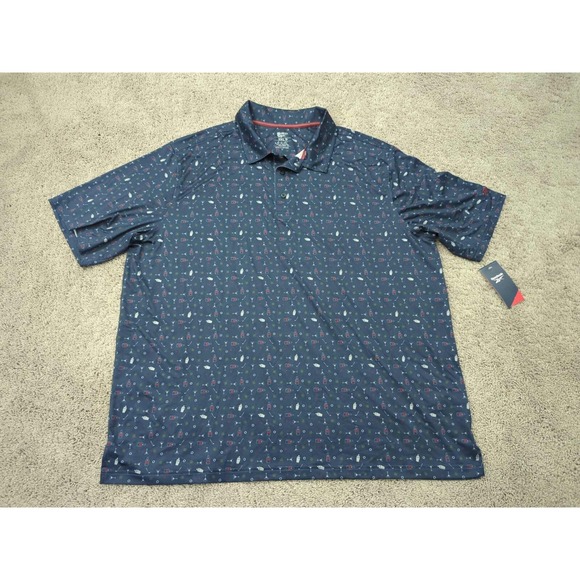 Reebok Polo Shirt Mens 3XLT TALL Speedwick Golf Wine Athletic Casual Performance - Picture 1 of 7
